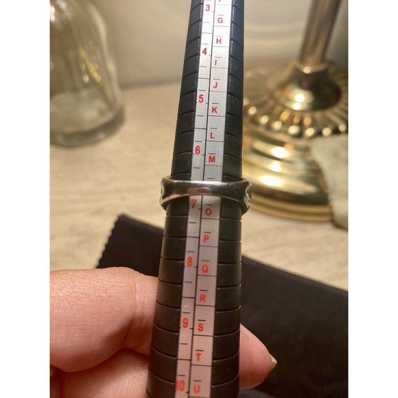 ❌sold❌KAY JEWELERS zirconia ACCENT STERLING SILVER COCKTAIL  Wedding RING 6 1/2 - Picture 4 of 12